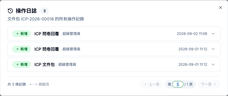 ANI4 v4.0.56 ICP 文件包操作日誌